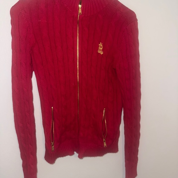 Ralph Lauren Vibrant Red Knit Sweater - Picture 1 of 4
